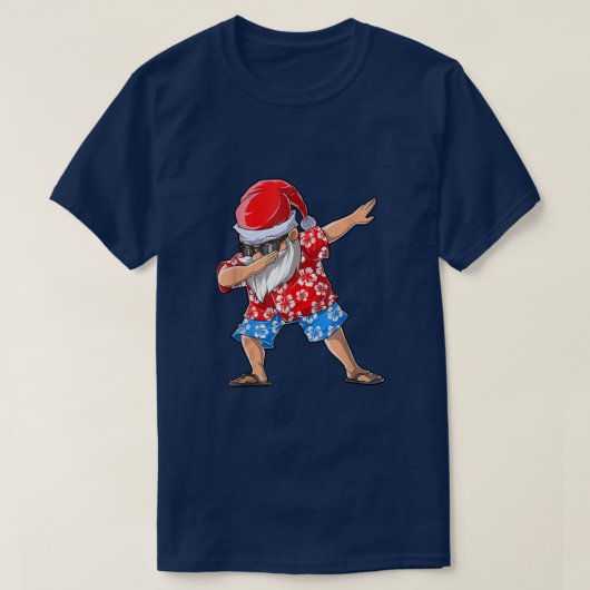 Sinterkerstfeest in juli grappige Mannen tropisch T-shirt (Design voorkant)