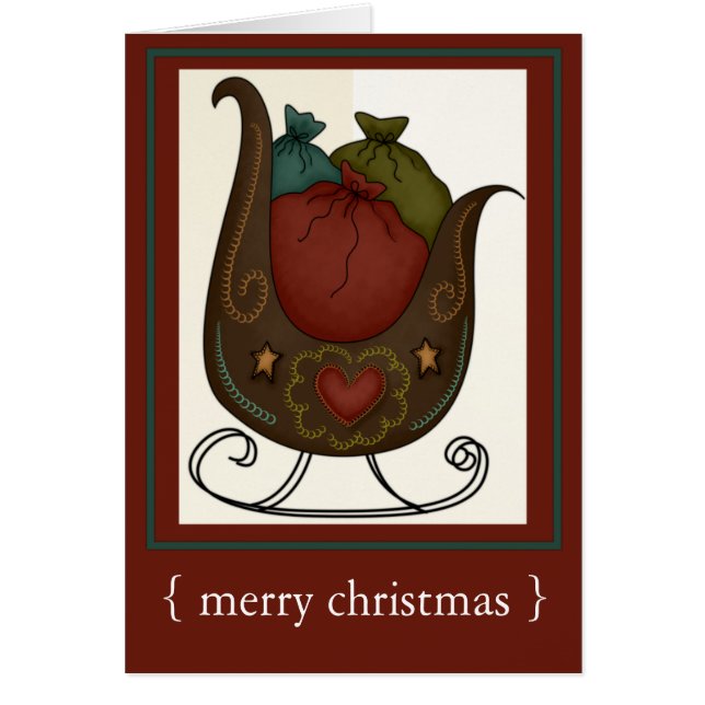 Sinterkerstfeestdag Kaart (Voorkant)