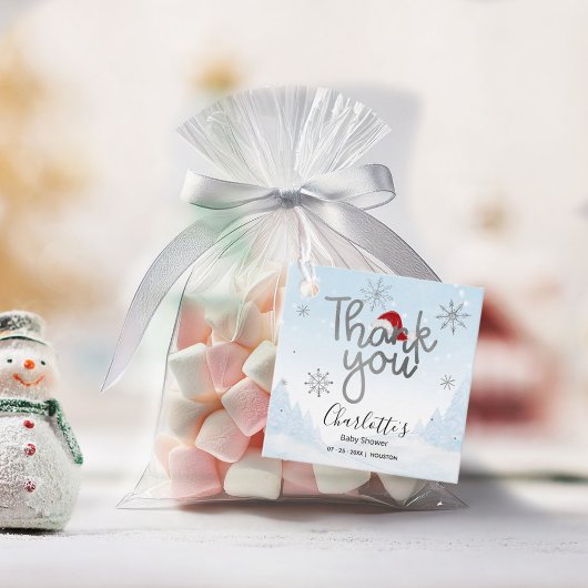 Sinterkerstjongen Baby shower Dank je Bedankjes Labels