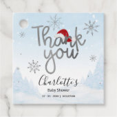 Sinterkerstjongen Baby shower Dank je Bedankjes Labels (Voorkant)