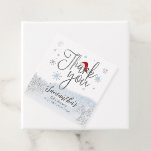 Sinterkerstjongen Baby shower Dank je Bedankjes Labels (In situ)