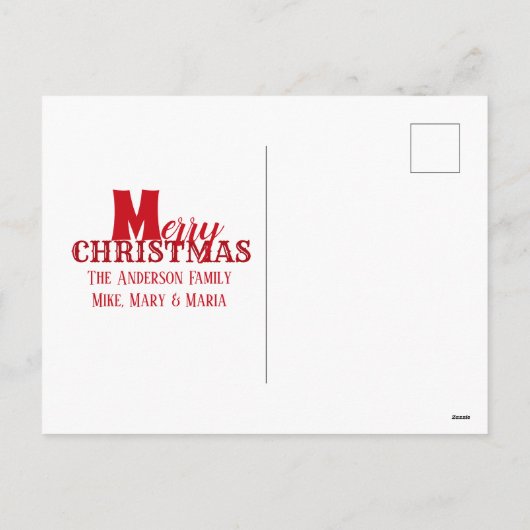 Sinterkerstkaart 1 Fototoestel Feestdagenkaart (Achterkant)