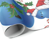 Sinterkerstkerstbal Cadeaupapier (Rol Hoek)