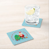 Sinterkerstkerstboom 20xx met kersttekst toevoegen kartonnen onderzetters (Insitu)