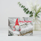 Sinterkerstkerstkerstcadeautje Gnome Festive Holid Briefkaart (Staand voorkant)