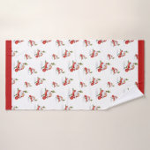 Sinterkerstkerstkerstpatronen voor de Waterverf Badhanddoek (Badhanddoek)