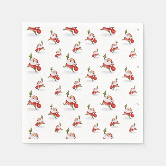 SinterkerstkerstkerstWaterverf Servet (Voorkant)