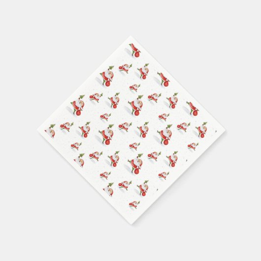 SinterkerstkerstkerstWaterverf Servet (Hoek)