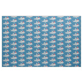 Sinterkerstkerstmis met haaienhaai stof (Fat Quarter)