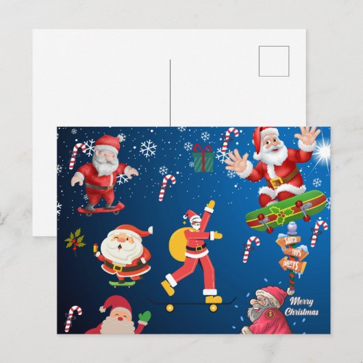 Sinterkerstman Briefkaart (Voorkant / Achterkant)