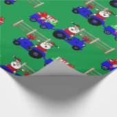 Sinterkerstman met cadeautjes cadeaupapier (Hoek)