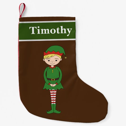 Sinterkerstman met Helper Timothy Kleine Kerstsok (Voorkant)