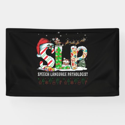 Sinterkerstman met Spraaktaaldocent SLP Spandoek (Horizontaal)