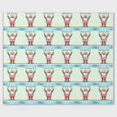 Sinterkerstpapier voor zwemmers cadeaupapier (Vlak)