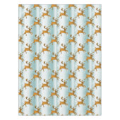 Sinterkerstrenrenrendiertje op ijs tafelkleed (Voorkant)