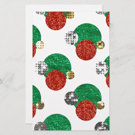 sinterkerststippen briefpapier (Voorkant / Achterkant)