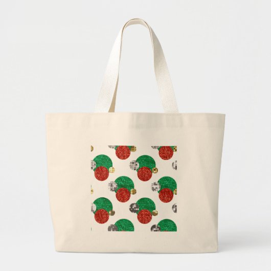 sinterkerststippen grote tote bag (Voorkant)
