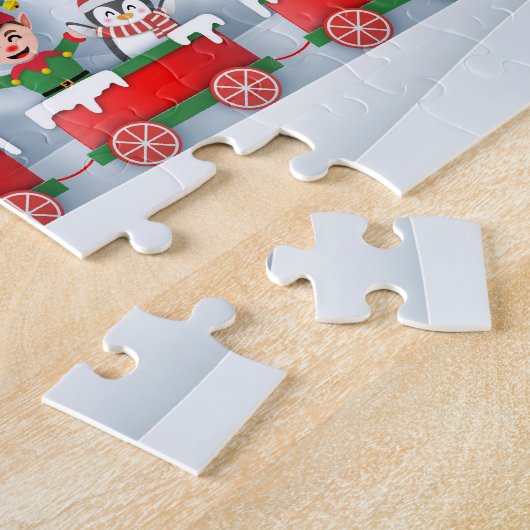 Sinterkerstvakantie met Kerstmis Legpuzzel (Zijkant)