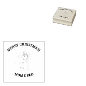 Sinterkerstwensen aanpasbaar rubberstempel (Gestempeld)
