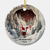 Sinterklaas 3D Kerstmis Ornament (Voorkant)