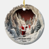 Sinterklaas 3D Kerstmis Ornament (Achterkant)