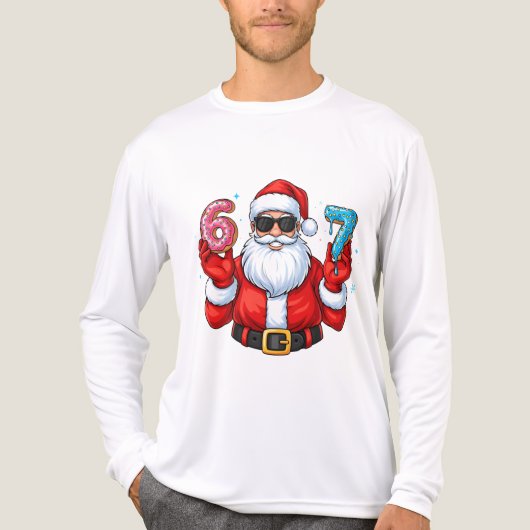 Sinterklaas' 6 & 7 Donut Feestje Tri-Blend Shirt (Voorkant volledig)
