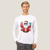 Sinterklaas' 6 & 7 Donut Feestje Tri-Blend Shirt (Voorkant)
