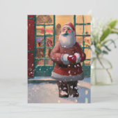 Sinterklaas aan de voorzijde van de Speelgoed Wink (Staand voorkant)