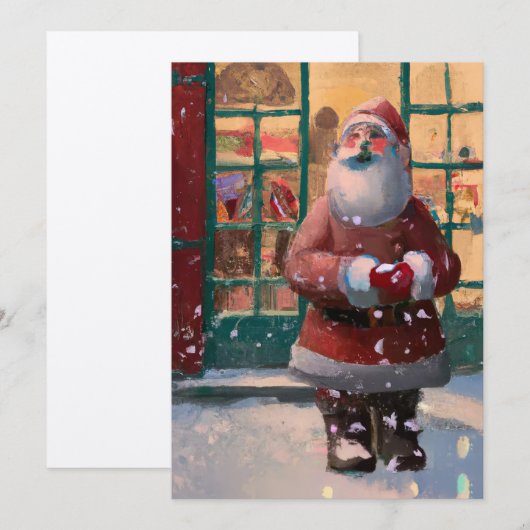 Sinterklaas aan de voorzijde van de Speelgoed Wink (Voorkant / Achterkant)