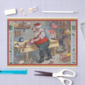  Sinterklaas aan zijn bureau Tissuepapier (Craft)