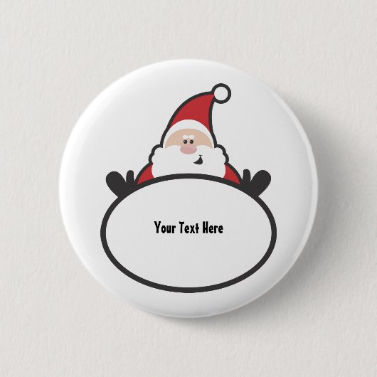 Sinterklaas (aanpasbaar) ronde button 5,7 cm (Voorkant)