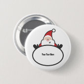 Sinterklaas (aanpasbaar) ronde button 5,7 cm (Voorkant /achterkant)