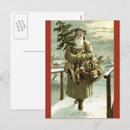 Sinterklaas Afbeelding Briefkaart (Voorkant / Achterkant)