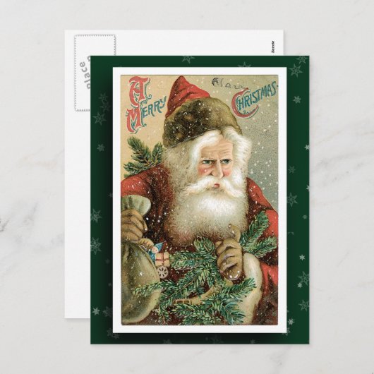 Sinterklaas Afbeelding Feestdagenkaart (Voorkant / Achterkant)