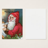 Sinterklaas Afbeelding Gift Label Visitekaartje (Voorkant /achterkant)