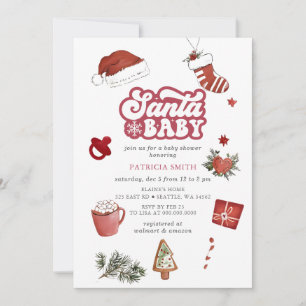 Sinterklaas baby geslachtsneutrale Kerst baby show Kaart