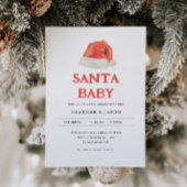 Sinterklaas Baby Oude Winter Baby Shower Uitnodigi Kaart