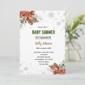 Sinterklaas baby shower verjaardagsuitnodiging kaart (Staand voorkant)