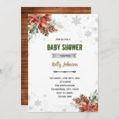 Sinterklaas baby shower verjaardagsuitnodiging kaart (Voorkant / Achterkant)