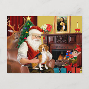 Sinterklaas' Beagle (#7) Feestdagenkaart