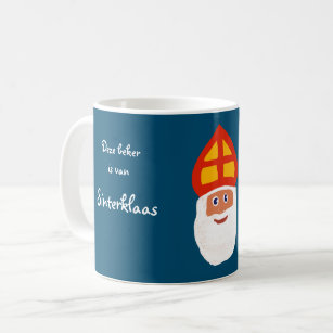 Sinterklaas beker anpasbar met naam koffiemok