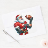Sinterklaas bereidt zich voor op een spel met een  vierkante sticker (Envelop)