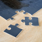 Sinterklaas besneeuwde slee Kerstversiering Legpuzzel (Zijkant)