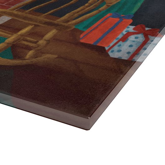 Sinterklaas bij open vuur snijplank (Hoek)