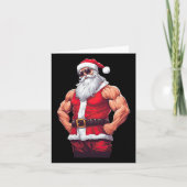 Sinterklaas Bodybuilding Fitness Gym Chri Kaart (Voorkant)