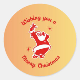 Sinterklaas & Boom Magie – Kerststickers & Uitnodi Ronde Sticker
