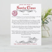 Sinterklaas Brief Kaart (Staand voorkant)