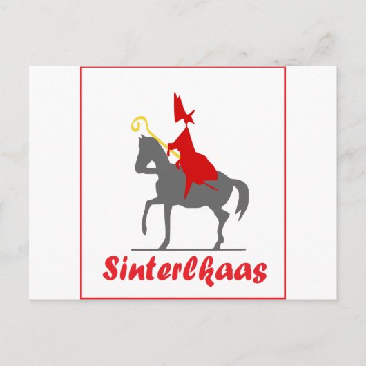 Sinterklaas Briefkaart (Voorkant)