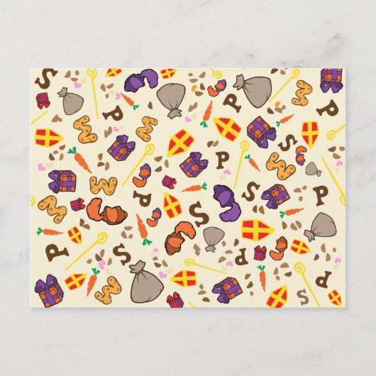 Sinterklaas Briefkaart (Voorkant)