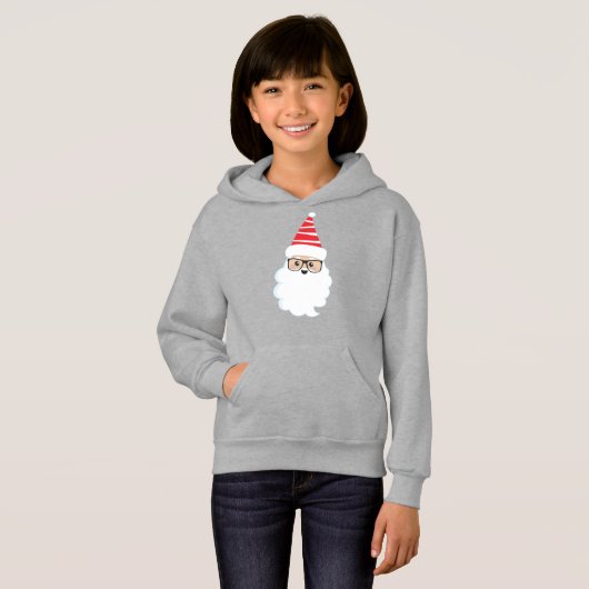 Sinterklaas, bril, hipster, kerstman (Voorkant volledig)